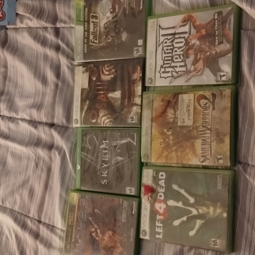 1 Xbox 5 360 Xbox games games and 1 Xbox one game